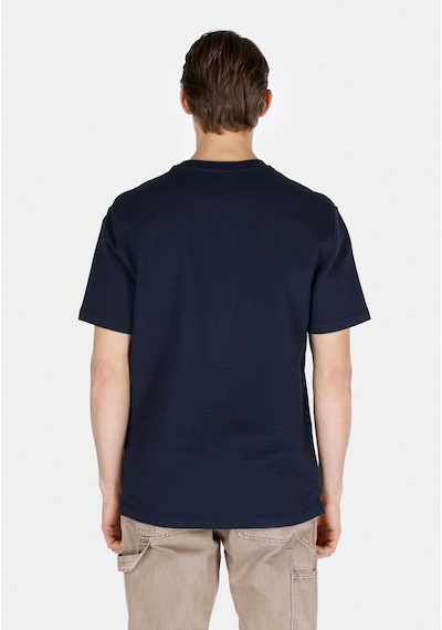 Colin's Colins Comfort Fit Yuvarlak Yaka Jakarlı Erkek Lacivert Kısa Kol Tişört Cl1073378 Cl1073378 Q1.v2 Nav Lacivert