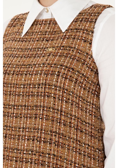 U.S. Polo Assn. Kadın Coconut Mini Boy Dokuma Elbise 50290360-VR153