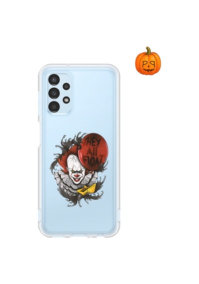 Dali Design Samsung Galaxy A13 Uyumlu Şeffaf Kılıf Horror 1 Tasarımlı