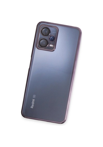 Xiaomi Redmi Note 12 5g Kılıf Razer Lensli Silikon - Mor -