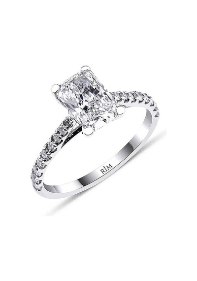 1.90 Karat Radiant Tektaş Laboratuvar Pırlanta Yüzük - Hrd Sertifikalı Altın