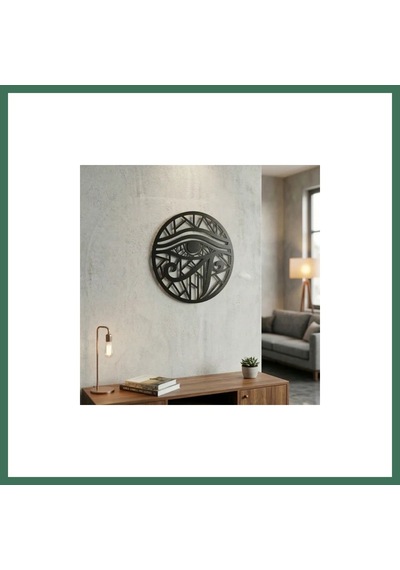 En-cag Horus Gözü Duvar Tablosu Mdf Lazer Kesim Geometrik Modern Duvar Süsü Eye Of Horus Dekor Bss