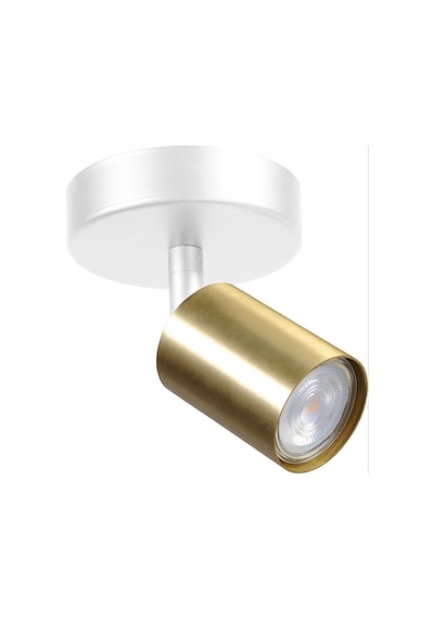 Rsylight Retro Beyaz Eskitme Led Spot Tavan Plofyoner Aplik180 Derece Hareketli Beyaz Ampullü Siyah