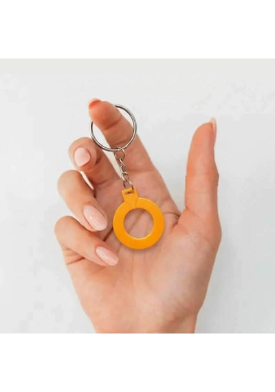 13.56mhz Rfıd Halka Tip Tag Sarı Nfc Uıd Kimlik No Değiştirilebilir Etiket Anahtarlık Manyetik Prox