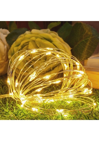 Usb Girişli 10 Metre 100 Micro Ledli Gün Işığı Led Işık Modlu Pil Derdine Son Yılbaşı Ağacı Işığı