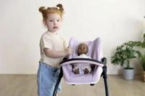 Smoby Maxi-cosi Oyuncak Bebek Mama Sandalyesi Puset Ve Salıncak - Pembe 240242