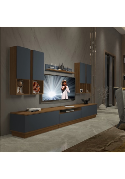 Decoraktiv Trendstyle 8das Mdf Tv Ünitesi Tv Sehpası Ceviz - Antrasit