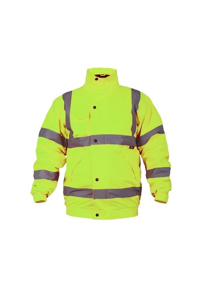 Reflektörlü 300d Oxford Bomber Mont Sarı Sarı