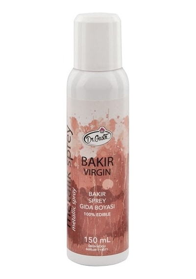 Metalik Bakır Sprey Gıda Renklendiricisi 150 Ml Diğer