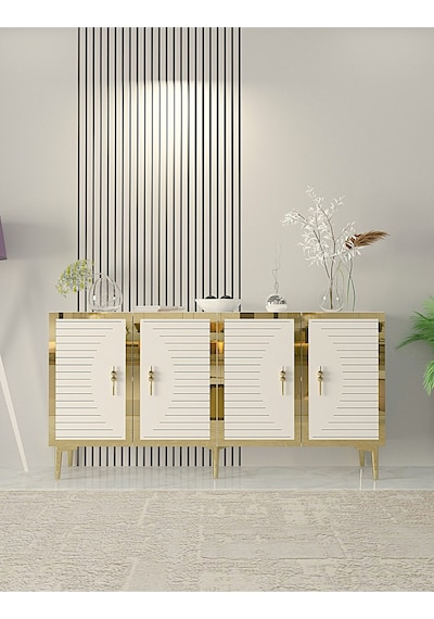 Ka1508dbg Tuna Konsol, Tv Sehpası Safirmeşe-beyaz-gold 150cm Safirmeşe - Gold Ka1508dbg Tuna Konsol, Tv Sehpası Safirmeşe-beyaz-gold 150cm Safirmeşe - Gold