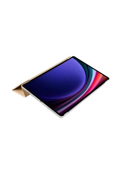 Galaxy Uyumlu  Tab S9 Fe Plus Smart Cover Standlı 1-1 Tablet Kılıfı Gold Kapaklı Kılıf