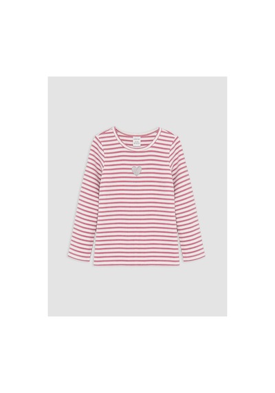 Lc Waikiki Alıta Cıty Farkıyla Lcw Kids Pembe Çizgili Dar & Slim Uzun Kollu Kız Çocuk Tişört Pembe - 928548447 Pembe