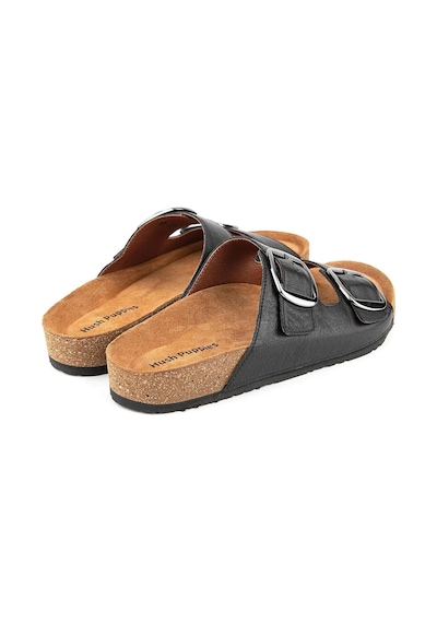 Hush Puppies Chioma 625210 Hakiki Deri Kadın Terlik Siyah Siyah
