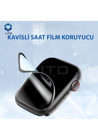Lito Apple Watch Uyumlu  Ekran Koruyucu, Full Yapışkanlı 41 Mm