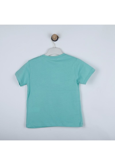 Xo Kids P-003985 Ce 8086 Bebek Erkek Baskılı T-shırt 6-36 Ay Mint