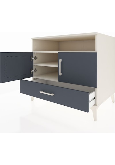 Kronos Şifonyer 3 Raflı Tek Çekmeceli 2 Kapaklı 88x59x80 Aytaşı-antrasit Aytası Kronos Şifonyer 3 Raflı Tek Çekmeceli 2 Kapaklı 88x59x80 Aytaşı-antrasit Aytası