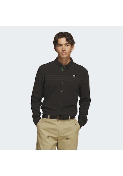 Adidas Originals Twistknit Erkek Siyah Uzun Kollu Polo Tişört Kr5432