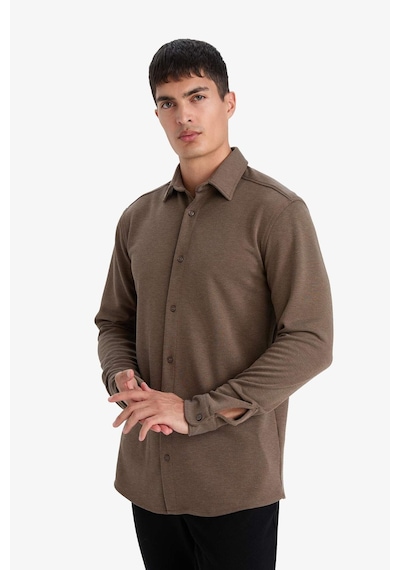 Defacto Modern Fit Polo Yaka Pike Uzun Kollu Gömlek F0330ax25aubn595 Kahve-bn595 Defacto Modern Fit Polo Yaka Pike Uzun Kollu Gömlek F0330ax25aubn595 Kahve-bn595