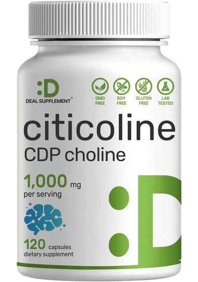 Deal Supplement Cognizin Citicoline Sitikolin Cdp Choline 120 Ca