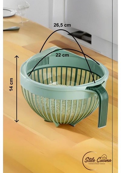 Linea Pirinç Süzgeci 3 Litre Yeşil Yeşil