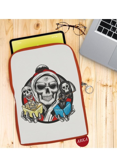 Bk Gift Kurukafa Tasarımlı Taşınabilir Koruyucu Tablet Kılıfı & O (531952861)