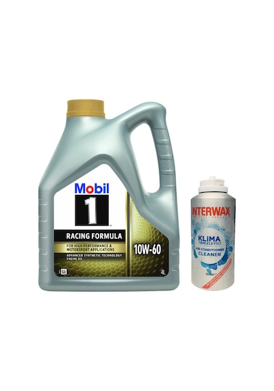 Mobil 1 10W-60 Motor Yağı 4 L + Interwax Klima Temizleyici
