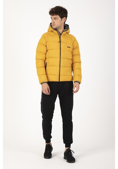 Maraton Sportswear Regular Erkek Kapşonlu Uzun Kol Basic Safran Mont 21259-safran Safran
