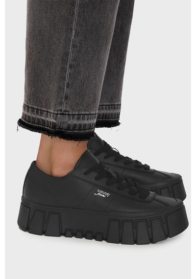 Tommy Jeans Hakiki Deri Sneaker Ayakkabı Kadın Ayakkabı En0en03165 Bds Siyah