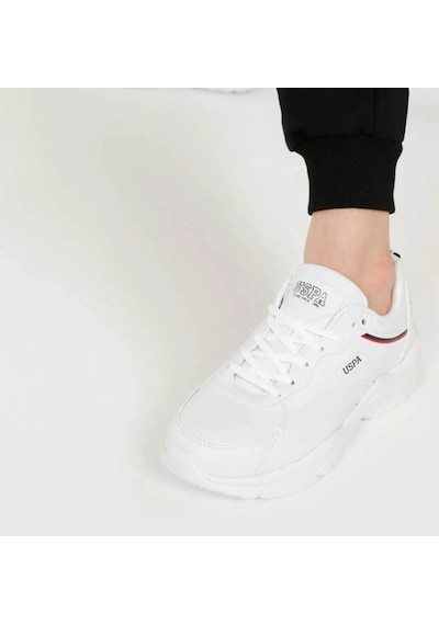 U.S. Polo Assn. Beyaz Yüksek Taban Kadın Sneaker Ayakkabı Beyaz