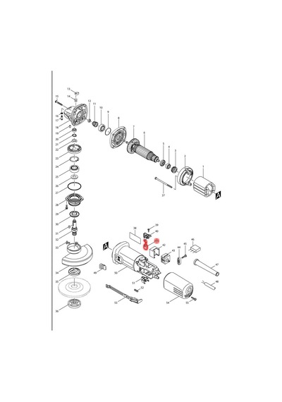 Makita 9557NB Kömür Fırça CB-325 Ürün Kodu 195001-2