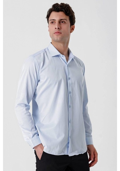 Efor Gk 677 Slim Fit Mavi Altro Gömlek Mavi