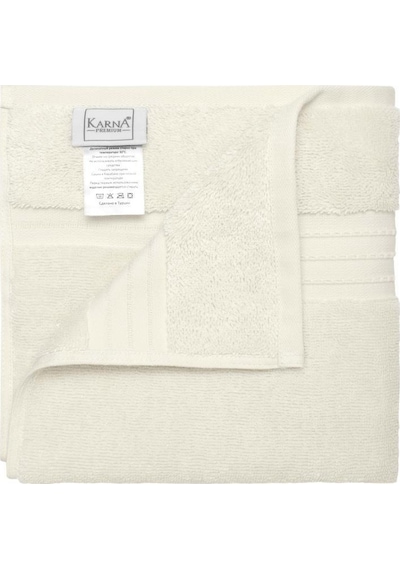 Pamuk Tekli Havlu Karna Premıum Ramse - 70 X 140 Krem