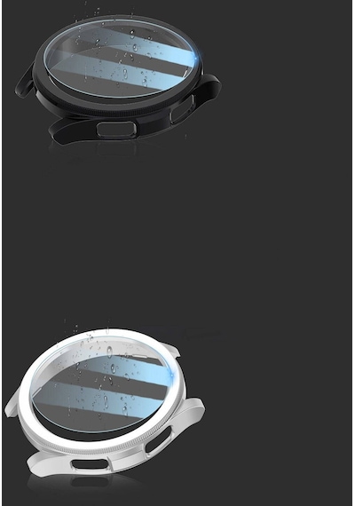 Samsung Galaxy Uyumlu Watch 6 Classic 47mm Sert Kasa Ve Ekran Koruyuculu Rakamsız Gard 29