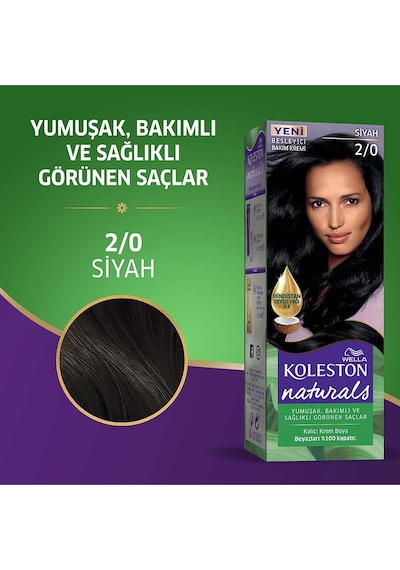 Koleston Naturals Sıyah 2/0