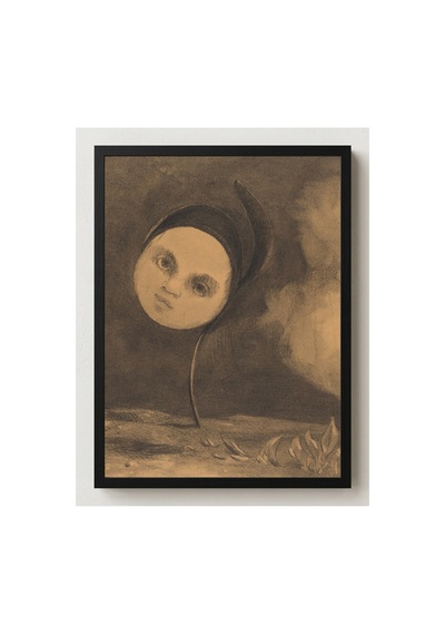 Klasik Sanat Redon Tuhaf Çiçek Çerçevesiz Poster 21x30 Cm A4 Tablo Klasik Sanat Yağlı Boya