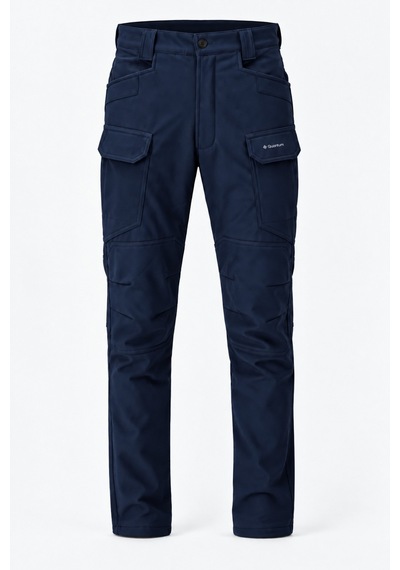 Dechers Erkek Kışlık İçi Polarlı Rüzgar Su Geçirmez Soft Shell Taktik Pantolon - E231 Lacivert