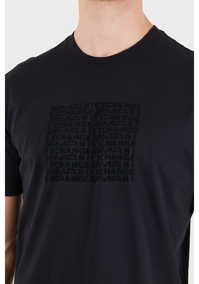 Armani Exchange Pamuklu Logolu Regular Fit Bisiklet Yaka T Shirt Erkek T Shirt Xm003044 Af21323 Ub101 Lacivert