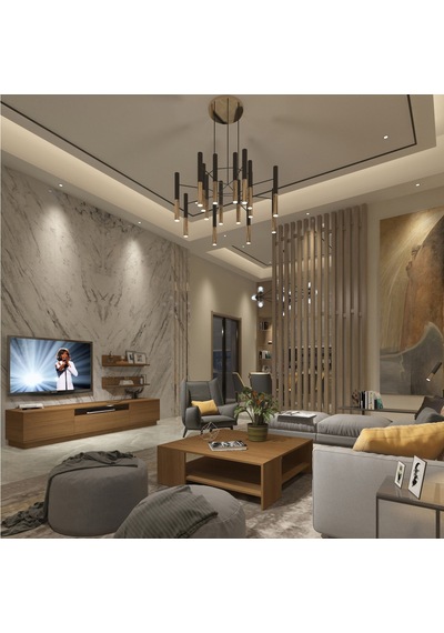 Trendstyle 4s Mdf Tv Ünitesi Ve Orta Sehpa 2'li Set - Naturel Ceviz