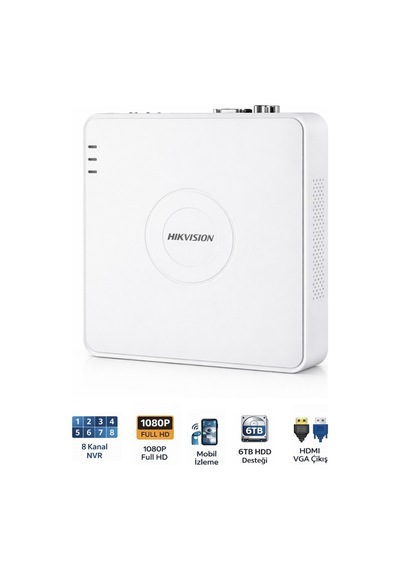 Ds-7108nı-q1 8 Kanal H.265+ Nvr Güvenlik Kayıt Cihazı
