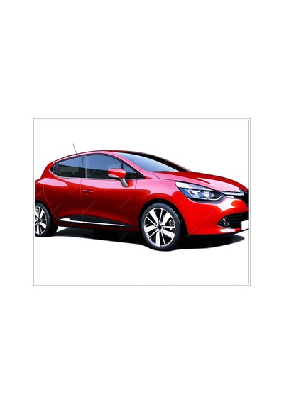 Renault Clıo 4 Krom Formlu Yan Kapı Çıta 4prç P.çelik 2012-2019