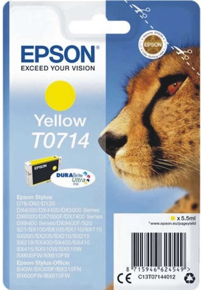 Epson T0714 Sarı Kartuş