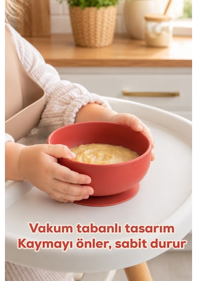 Porsima 34004-2 Silikon Vakumlu 300ml Mama Kasesi Kiremit