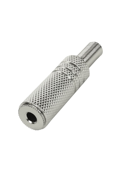 Metal 3.5mm TRS Stereo Dişi Jak Ses Kablosu Uzatma Konnektörü