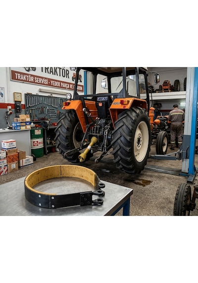 480/640/54 C/55-46 Fiat Traktör Hasır Örme Fren Çemberi (Dövme Baş) Karbeyaz