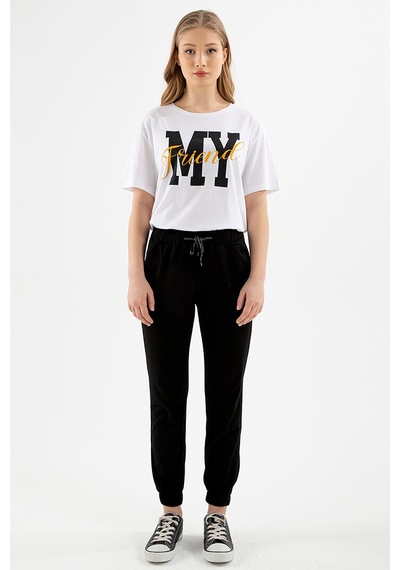 Fashion Friends Jogger Pantolon Siyah