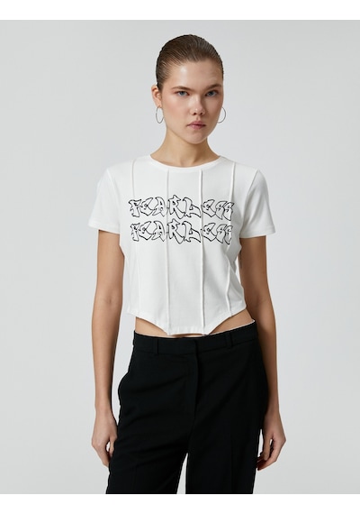 Koton Crop Tişört Asimetrik Kesim Baskılı Kısa Kollu Bisiklet Yaka Pamuklu Ekru 4sal10138ık 4SAL10138IK010 Ekru Koton Crop Tişört Asimetrik Kesim Baskılı Kısa Kollu Bisiklet Yaka Pamuklu Ekru 4sal10138ık 4SAL10138IK010 Ekru