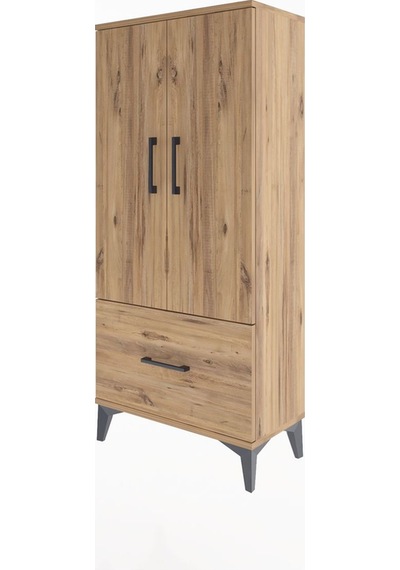 Arges Dolap 2 Raflı Tek Çekmeceli 2 Kapaklı 60x30x134 Çam-çam Çam Arges Dolap 2 Raflı Tek Çekmeceli 2 Kapaklı 60x30x134 Çam-çam Çam