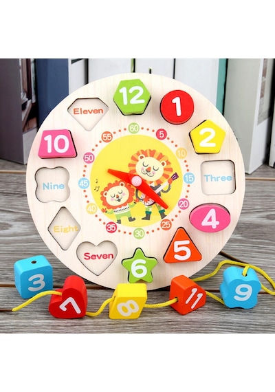 Suntek Aslan Montessori Yapboz Saat Şekli