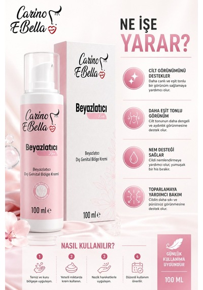 Beyazlatıcı Krem 100 Ml Toparlamaya Yardımcı Bakım Kremi