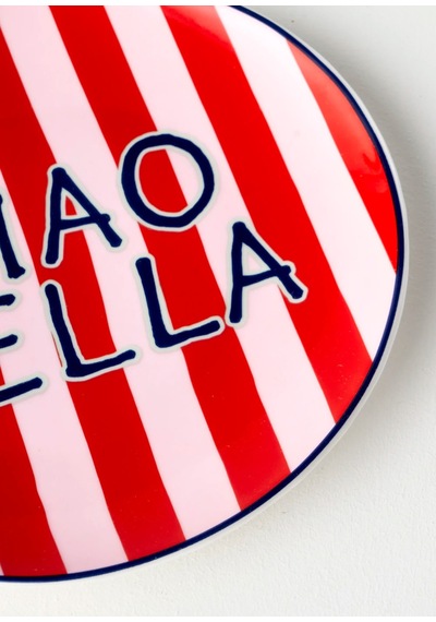 Bella Maison Line Porselen 4'lü Pasta Tabağı 21 Cm Çok Renkli